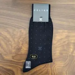 新品未使用　セリーヌ　メンズ靴下　CELINE　25㎝　レナウン　紺