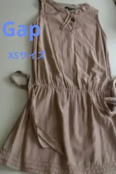 GAP ベージュ ノースリーブ ミニワンピース XSのサムネイル