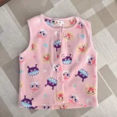 アンパンマン　フリース　パジャマ　寝巻き　90 ピンク　80 スリーパー