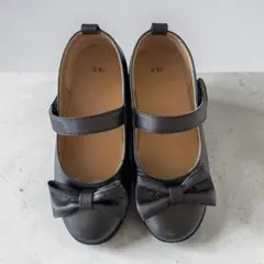 キッズ フォーマルシューズ 18cm リボン ストラップ 女の子 入学式 卒園式