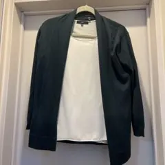 laf. ダークグリーン カーディガン ７号　新品　ツイン　ロートレアモン