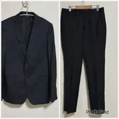 renoma HOMME 3ピーススーツY4黒ベスト付美品のサムネイル