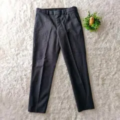 ユニクロ　UNIQLO　美脚シルエット　きれいめ スラックス Lサイズ ブラック