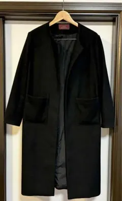 【美品】ロングコート　ノーカラー　ブラック　URBAN RESEARCH