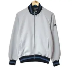 80s ミズノ×スーパースター　ヴィンテージトラックジャケット　刺繍ロゴ　水色