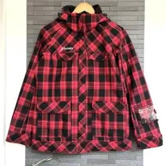 【極美品】Phenix 赤チェック柄 中綿スノージャケット L相当