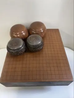囲碁 碁石 中古品 桐箱 囲碁 碁石 碁笥セット 木製碁笥 桐箱 青山碁盤店 黒白石 - メルカリ