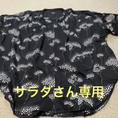 marble SUD 花柄 半袖ブラウス ブラックのサムネイル