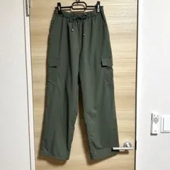 【美品】グローバルワーク カーゴパンツ グリーン カーキ 夏 Mサイズのサムネイル