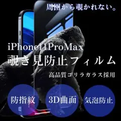 周りから覗かれない11ProMax覗き見防止フィルム