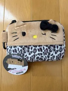 ハローキティ 日焼けキティ ティッシュポーチ マルチケース ハイビスカス ヒョウ