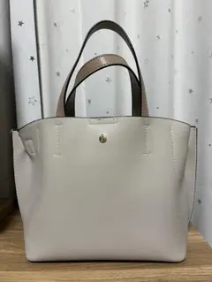 レガートラルゴ　かるいかばん　ショルダーバッグ　ライトグレー×グレーベージュ