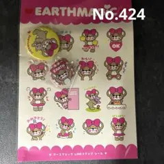 アースマジック　缶バッジ　LINEスタンプシール