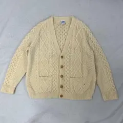 【アイルランド製】John Molloy 手編み アランニット カーディガン