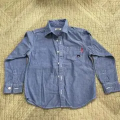 ミキハウス　ダブルビー　ダンガリーシャツ　120cm 美品　匿名配送