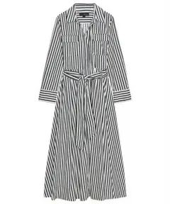 ZARA ZW COLLECTION ストライプ柄シャツワンピース