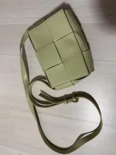 美品 イントレチャート ショルダーバッグ 本革 ベージュ ハンドバッグ 