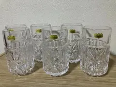 希少ノリタケnoritake 雪華 クリスタルグラス6客 未使用　オールド2F⑩