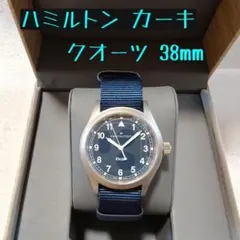 【新作】ハミルトン カーキ クオーツ 38mm 紺文字盤のサムネイル