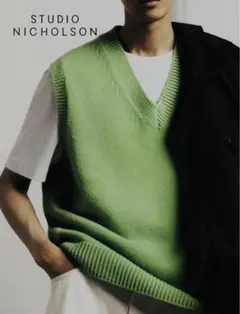限定価格 STUDIO NICHOLSON + ZARA ニットベスト L-XL