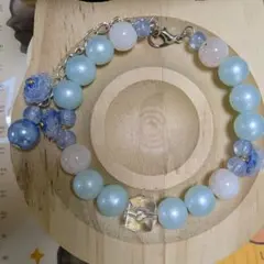 ハンドメイド ブレスレット 多色ビーズ