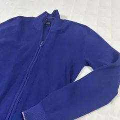 Y217)EPOCA UOMO ダブルジップセーター 46 M 薄手 ハイネックのサムネイル