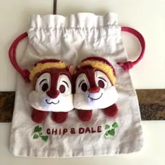 ディズニー チップとデール ぬいぐるみ巾着 ディズニー