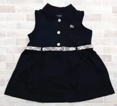 美品　バーバリー　BURBERRY　ノバチェック　ポロ　ワンピース　80