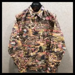 【美品】ポールスミス 長袖シャツ Lサイズ 花柄 マルチカラー