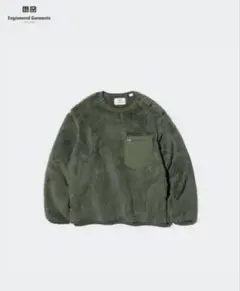 UNIQLO ユニクロ　フリース　プルオーバー　オリーブ　110