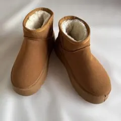 ブラウンファーライニングショートブーツ⭐︎新品