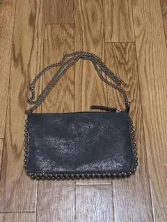 ZARA スタッズ付 チェーンウォレット チェーンバッグ