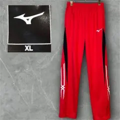 MIZUNO ミズノ トレーニングパンツ XL 赤×黒 Y2Kスポーツウェア美品