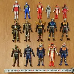 ソフビ ヒーロー 戦隊セット