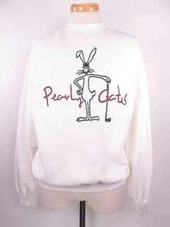 【値下げ】パーリーゲイツ　スウェットトレーナー　白　両面プリント　2/M