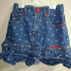 エンジェルブルー 星柄デニムスカート