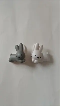 ミッフィー ガチャ うさぎ白とグレー