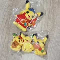 ポケセン　ヒロシマ　ピカチュウ　マスコット　ぬいぐるみ　レモン　もみじまんじゅう