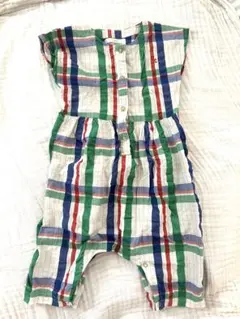 BOBO CHOSES チェック柄 ロンパース 18M 86cmのサムネイル