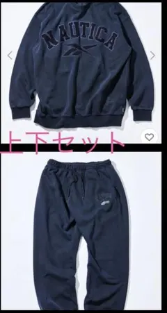 Reebok✖︎NAUTICA ダブルネームヘビーウェイト ピグメントスウェット