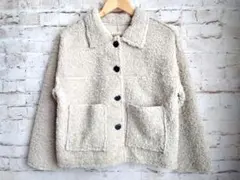 新品 ボアブルゾン ジャケット アイボリー M