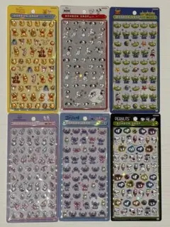 ボンボンドロップシール　プーさん スティッチ