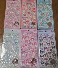 正規品　新品 サンリオ　ボンボンドロップシール　第２弾　6枚セット