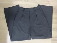 タックワイドパンツ グレー Sサイズ