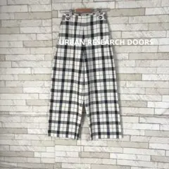 美品 URBAN RESEARCH DOORS チェック ワイドパンツ 春 夏