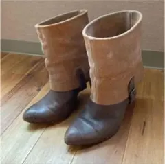 JONAK PARIS ジョナック　レザーショートブーツ　スエード　ブラウン