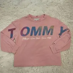 トミーヒルフィガー 長袖 Tシャツ ピンク