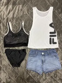 FILA ビキニタイプ水着セット　女児160