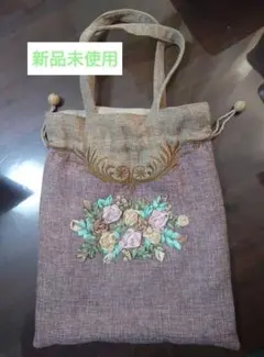 【フラワーモチーフトートバッグ】 新品未使用