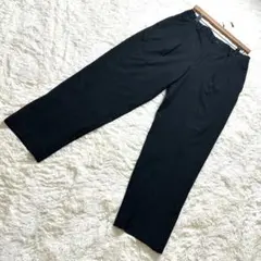 ユニクロ ストレッチ スマートアンクルパンツ ブラック オフィス カジュアル M